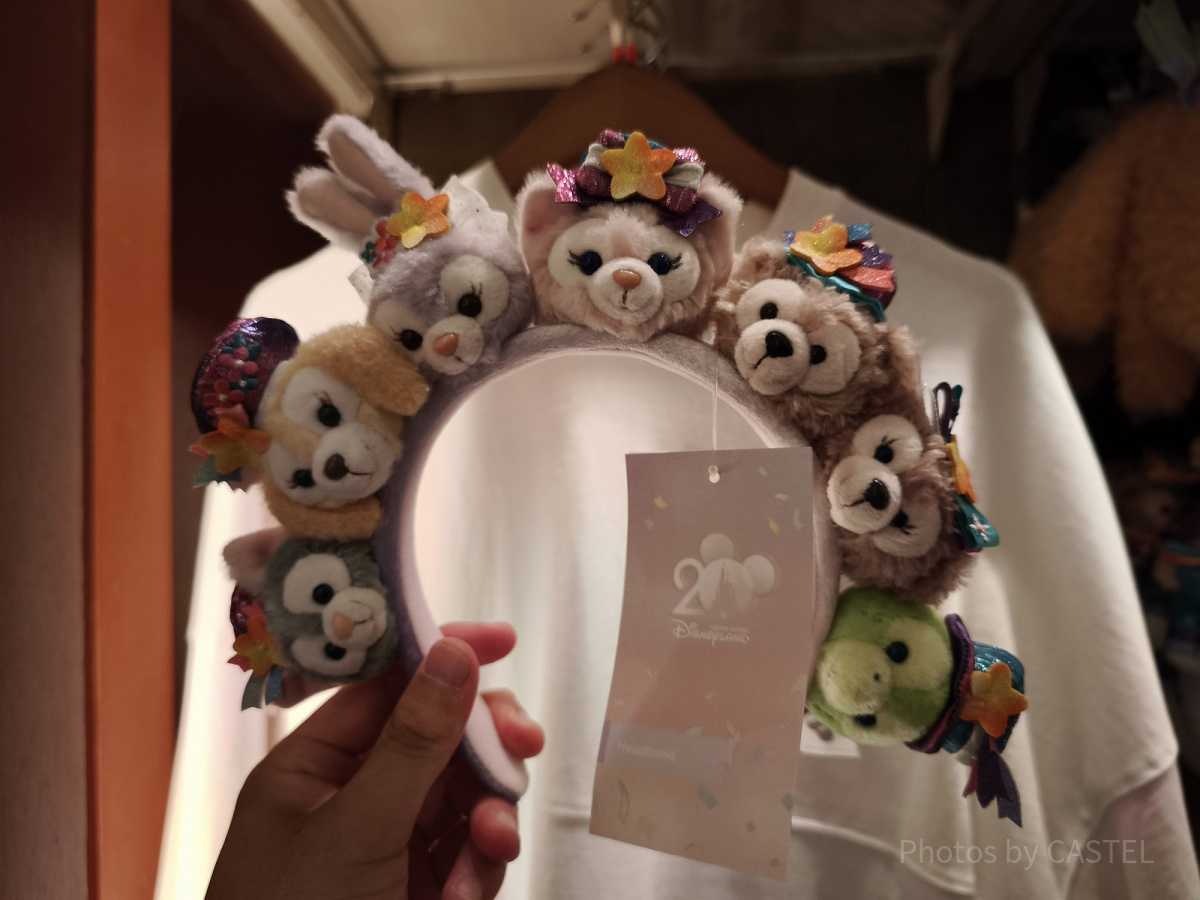 香港ディズニー20周年「ダッフィー＆フレンズ・グランドセレブレーショングッズ」：7キャラフェイスアイコンカチューシャ
