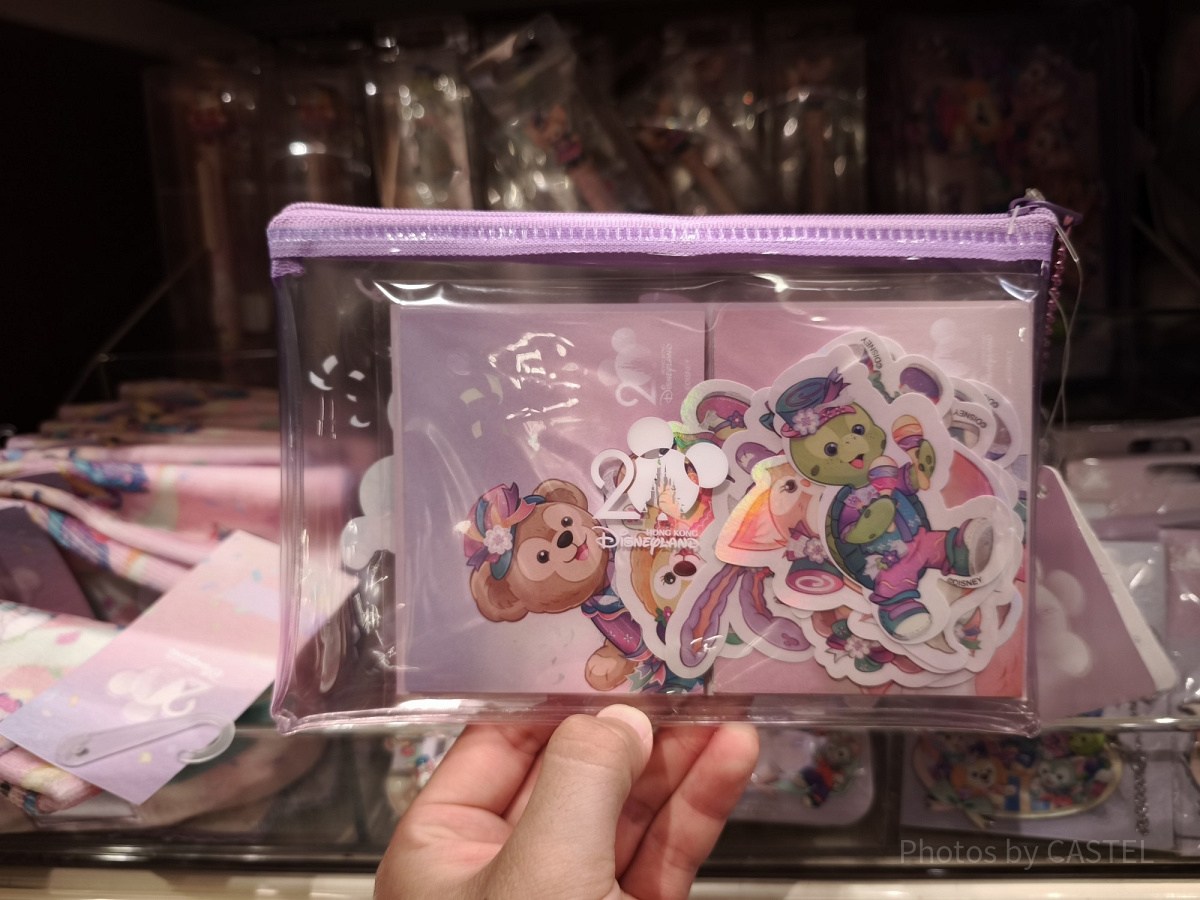 香港ディズニー20周年「ダッフィー＆フレンズ・グランドセレブレーショステッカーセットングッズ」：