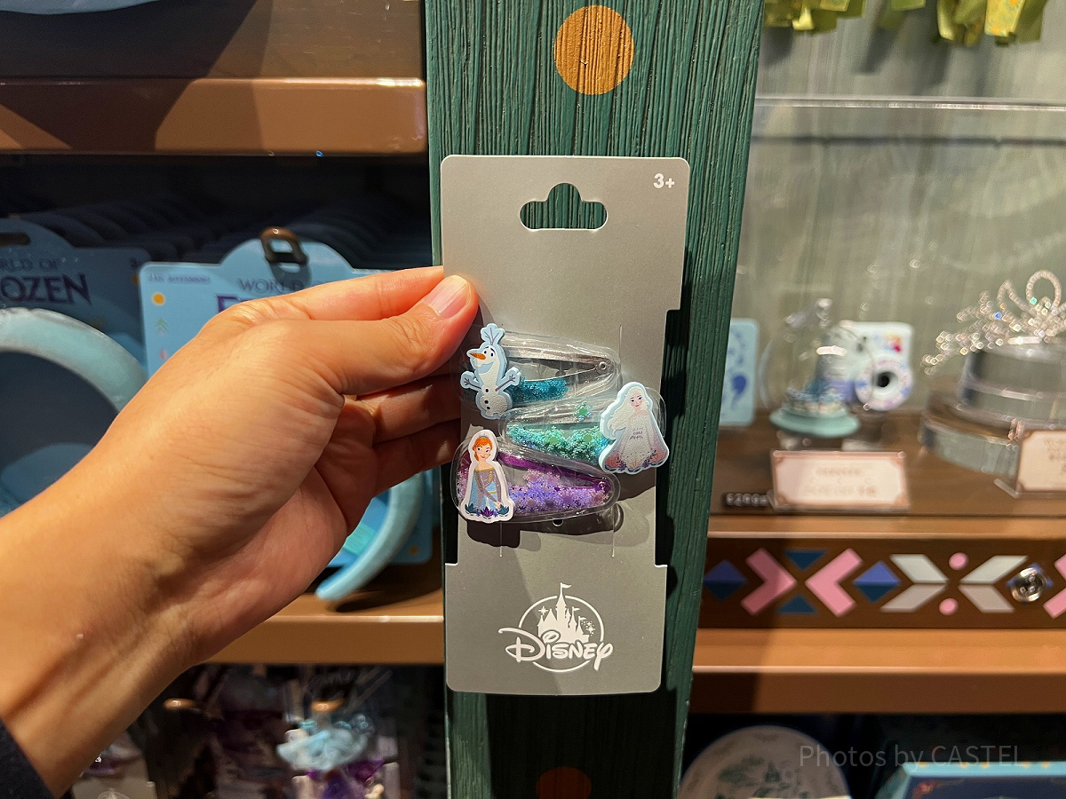 香港ディズニーアナ雪グッズ：ヘアクリップセット（オラフ・エルサ