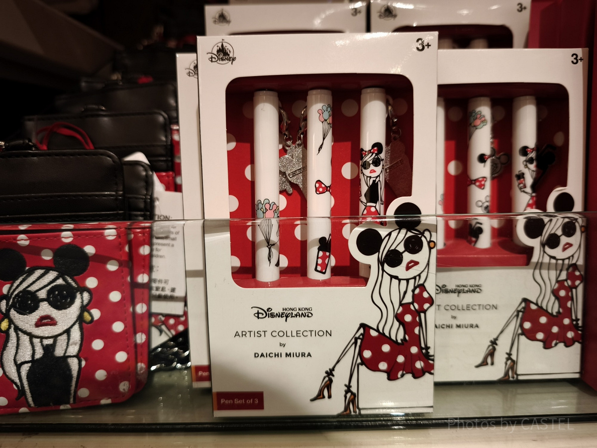 香港ディズニー20周年DAICHI MIURAコラボグッズ：ボールペン3本セット