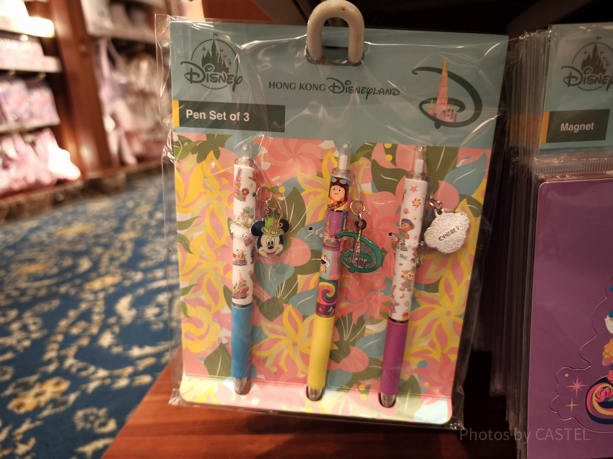 香港ディズニー20周年「フレンドタスティック」グッズ：ボールペン3本
