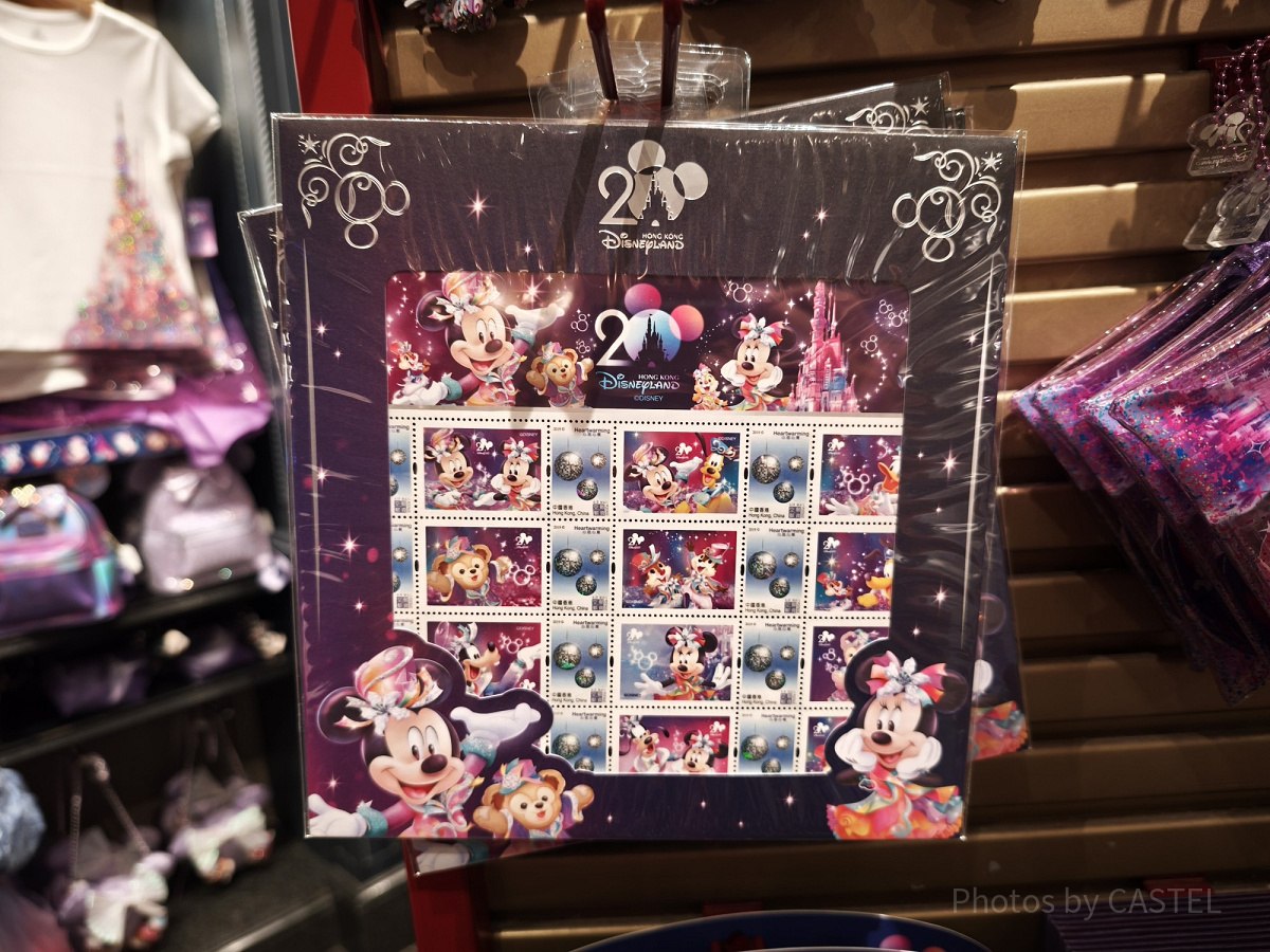 香港ディズニー20周年「ミッキー＆フレンズ・グランドセレブレーショングッズ」：香港の切手セット