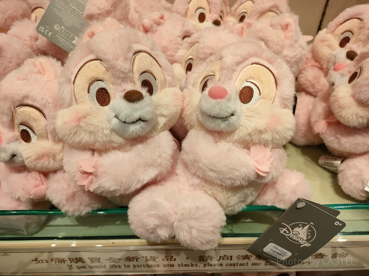 香港ディズニーランド：チップとデールのペアぬいぐるみ| キャステル