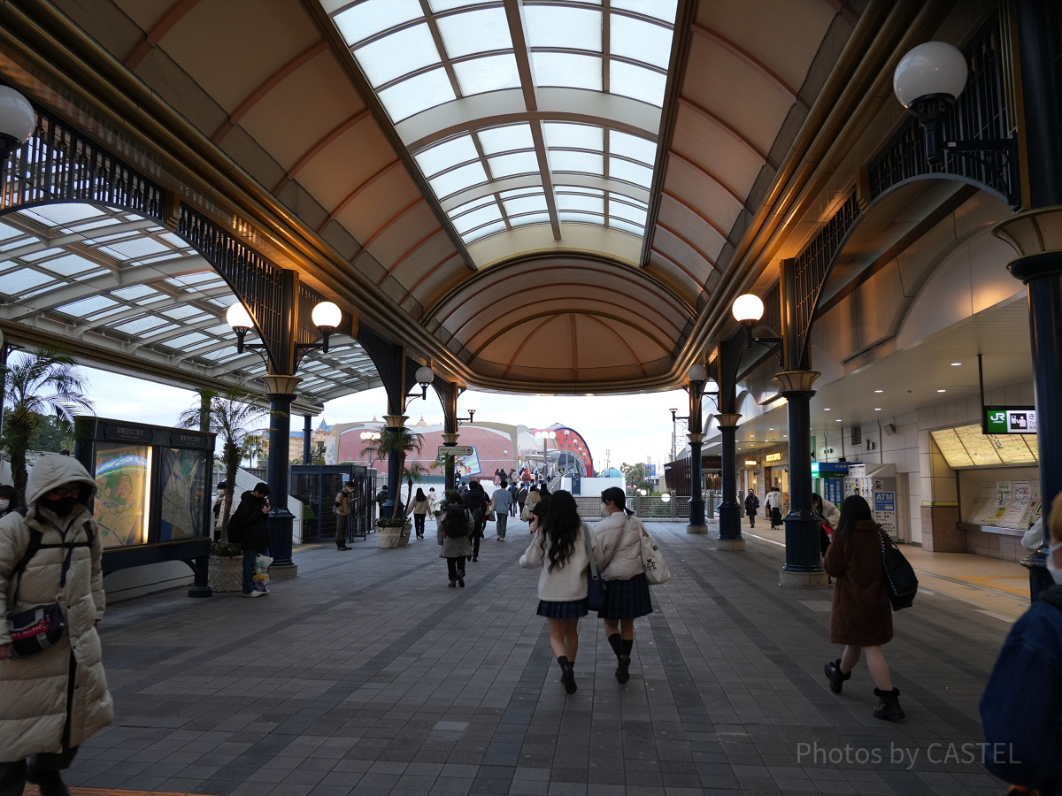 1月ディズニーランド混雑レポ：舞浜駅改札前