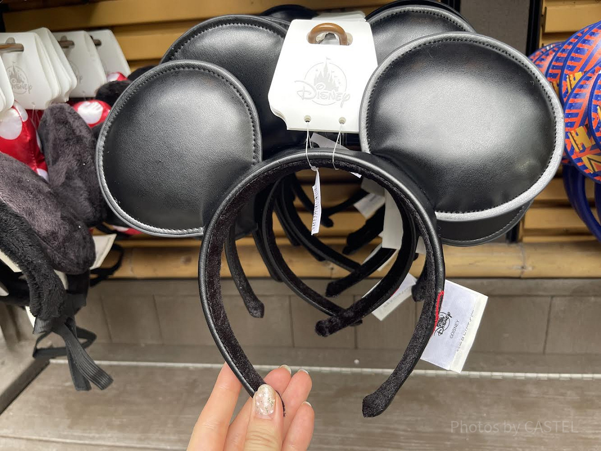 レザーミッキーカチューシャ| キャステル | CASTEL ディズニー情報