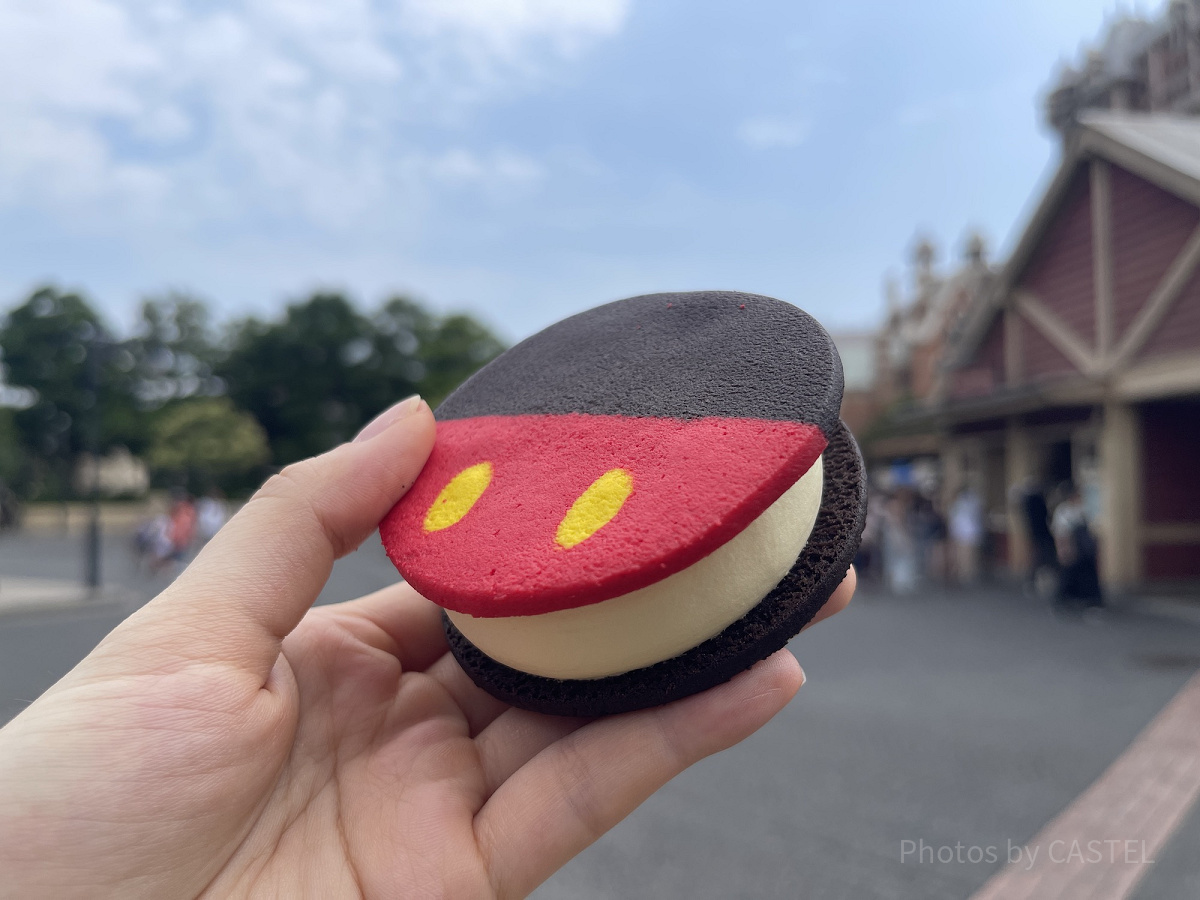 ミッキー・クッキーサンドアイス| キャステル | CASTEL ディズニー情報