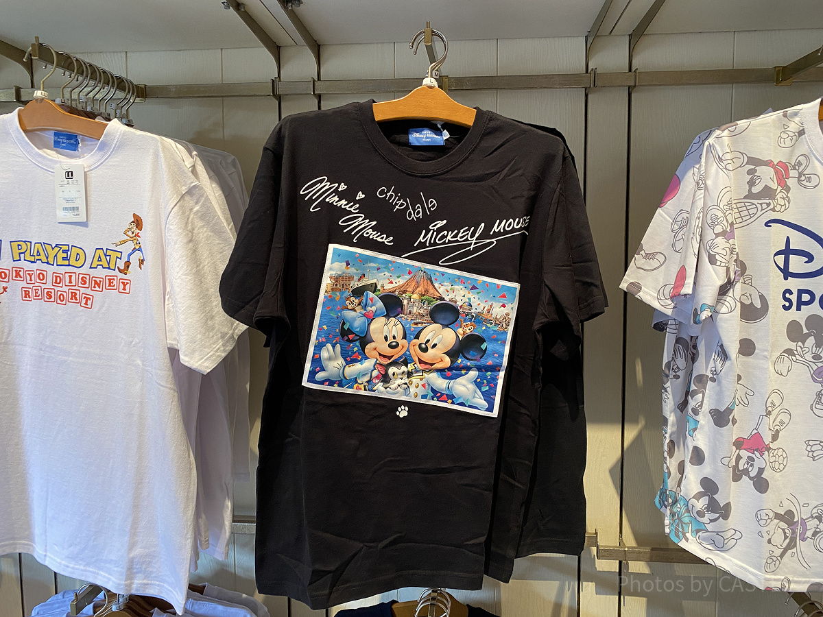ミッキー＆フレンズサインTシャツ(シー)| キャステル | CASTEL
