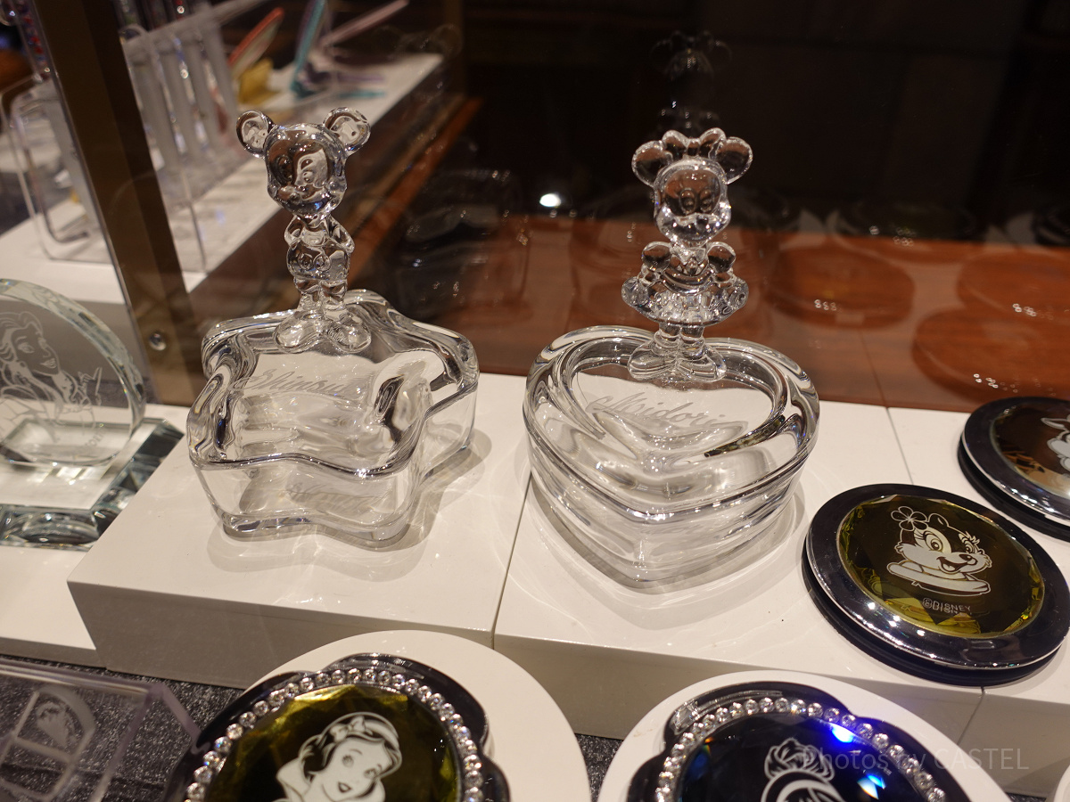 ミッキー＆ミニーガラス小物入れ| キャステル | CASTEL ディズニー情報