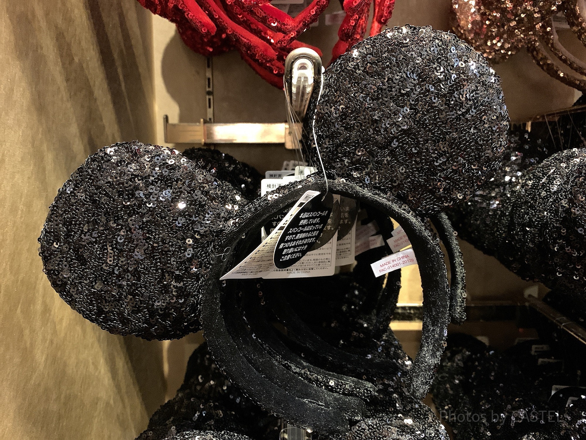 ディズニーカチューシャ ミッキー型スパンコールカチューシャ