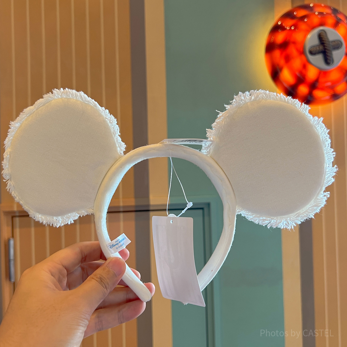 ☆US Disney Parks☆ミッキーカチューシャ ホワイト ミッキーホワイトデニムカチューシャ| キャステル | CASTEL
