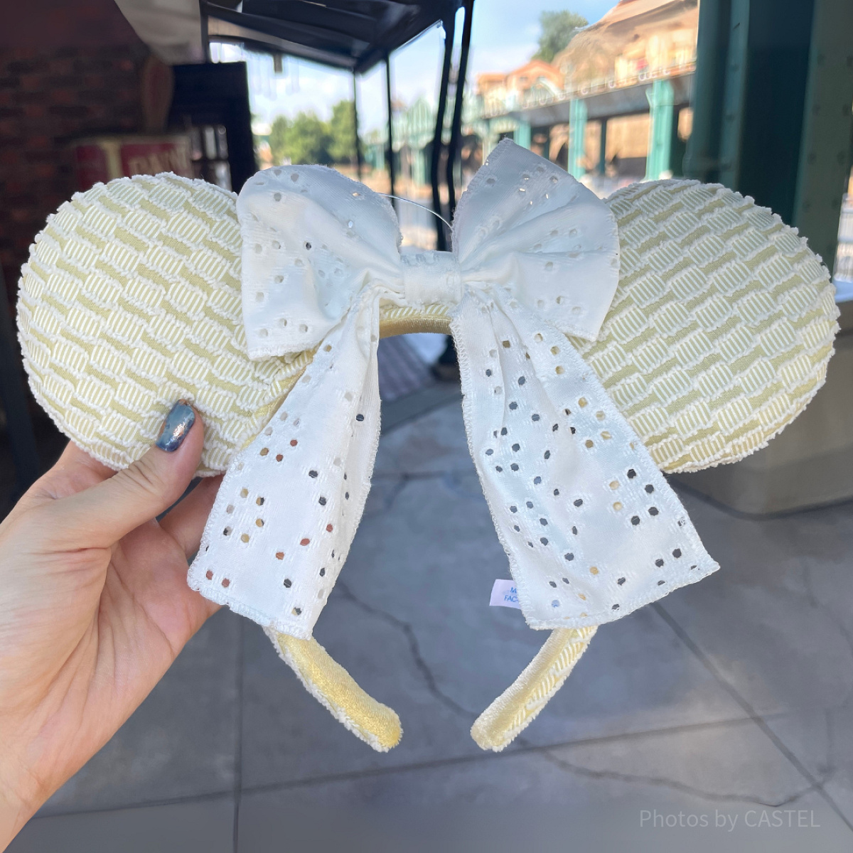 ミニーレースカチューシャ（イエロー）