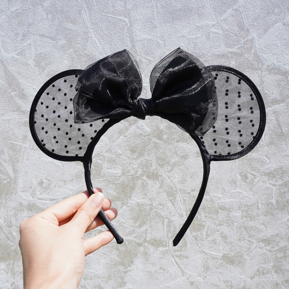 ミニーリボンチュールカチューシャ（ブラック）| キャステル | CASTEL