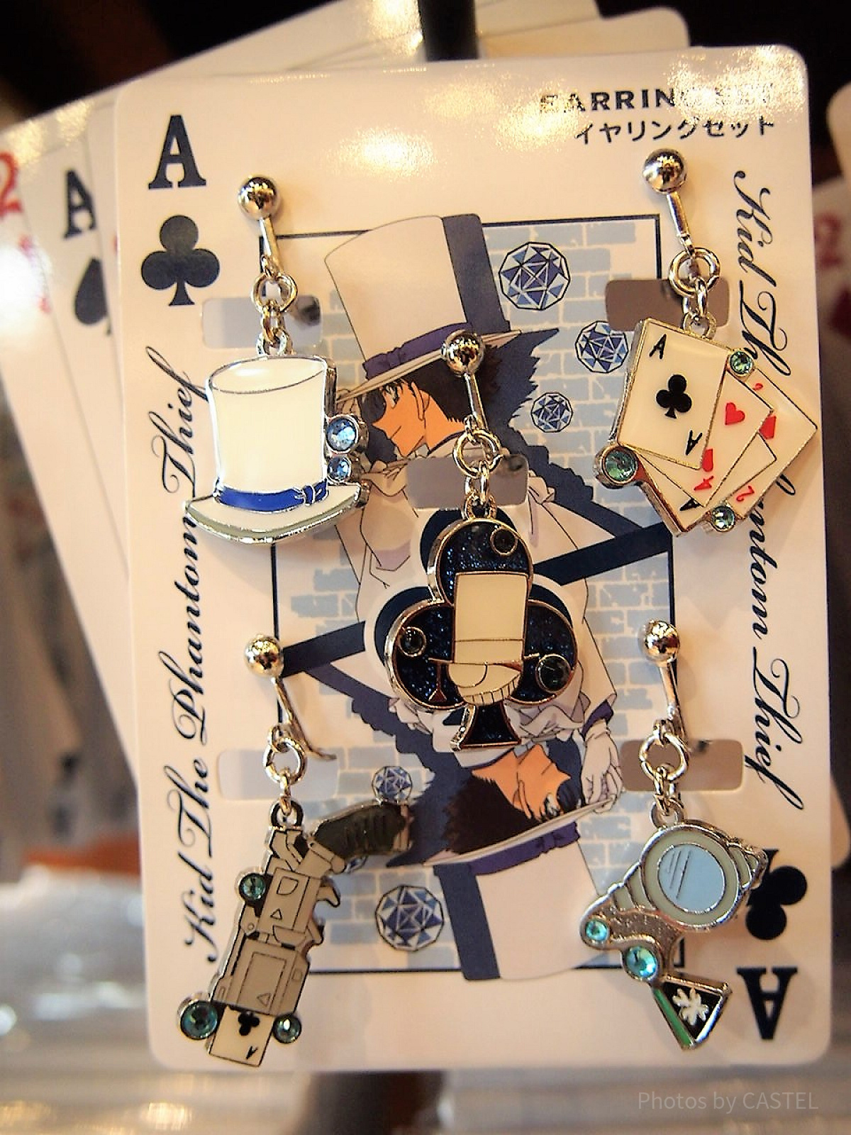 怪盗キッドイヤリングセット（5個）| キャステル | CASTEL ディズニー情報