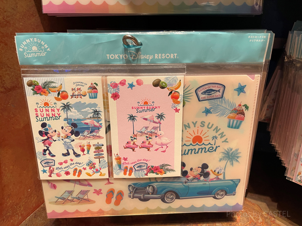 ポストカード＆クリアホルダー(ディズニー夏グッズ2025SUNNY SUNNY Summer)