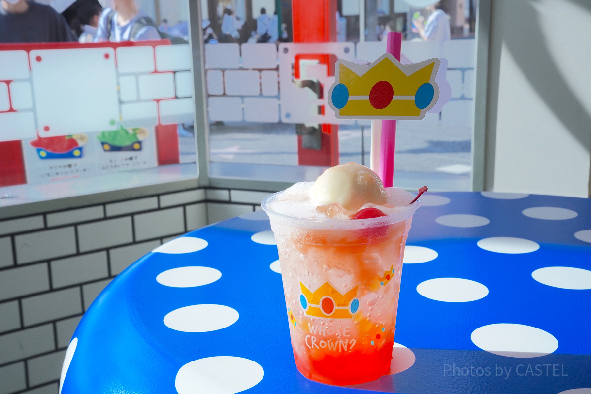 ピーチ姫のクリームソーダ