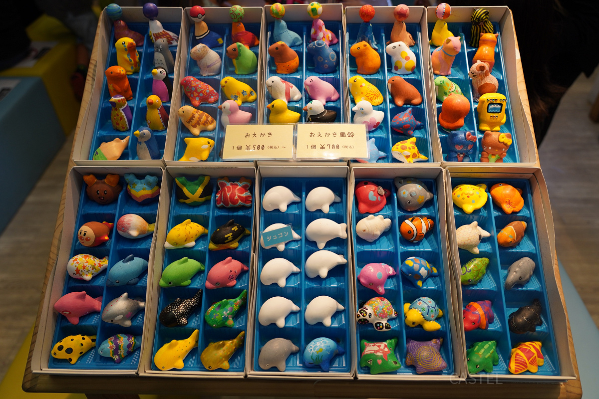 鳥羽水族館のお土産：おえかき／お絵かき風鈴