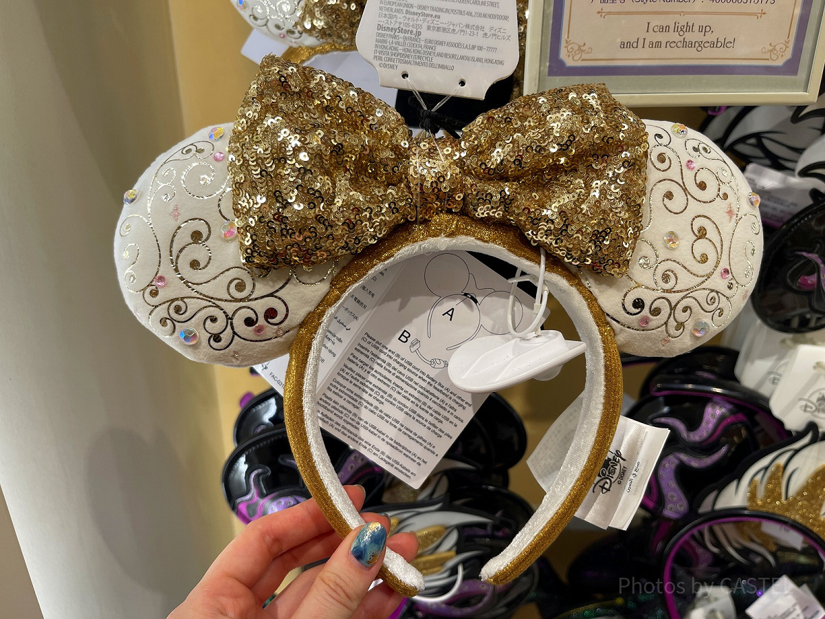 上海ディズニーランド カチューシャ 上海ディズニーカチューシャ：光るミニーカチューシャ| キャステル