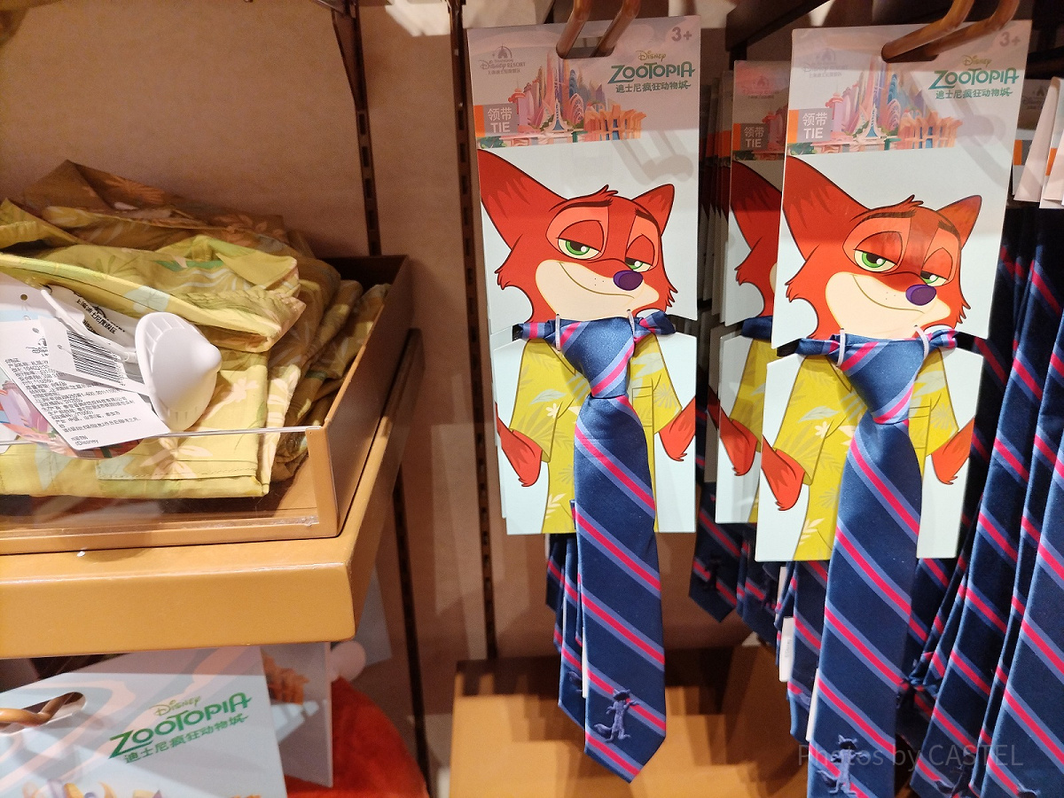 上海ディズニーズートピアグッズ：ニックのなりきりネクタイ