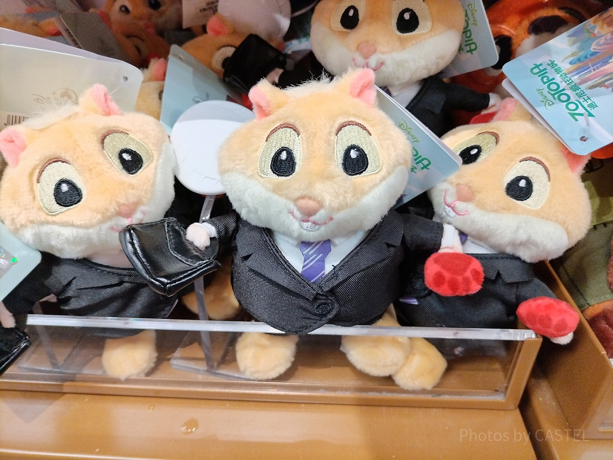 上海ディズニーズートピアグッズ：タビネズミのマスコット| キャステル