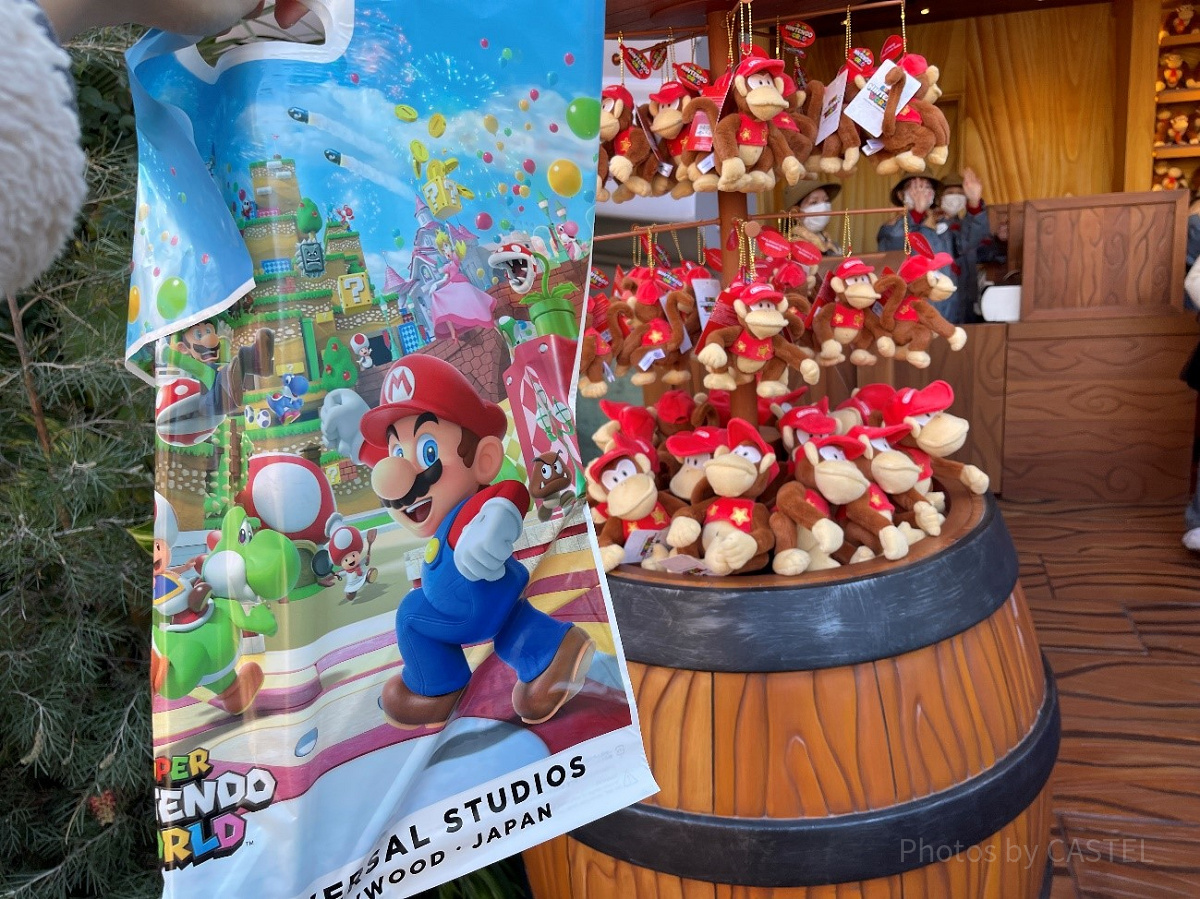 ショップ袋はマリオ