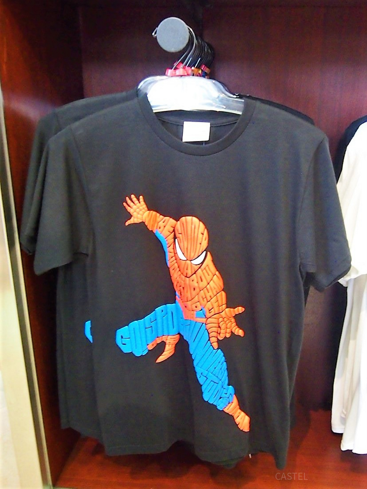 スパイダーマンタイポグラフィTシャツ