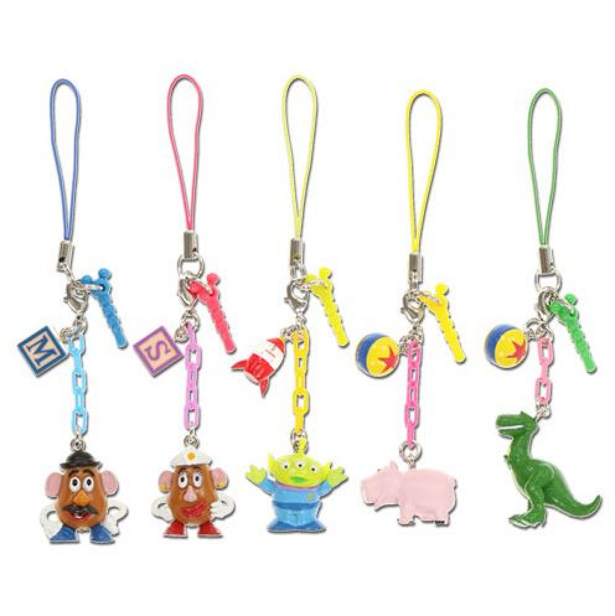 ドラゴンクエスト　キーホルダー　ストラップ　イヤホンジャック　まとめ売り トイストーリー』イヤホンジャックストラップ（5個セット