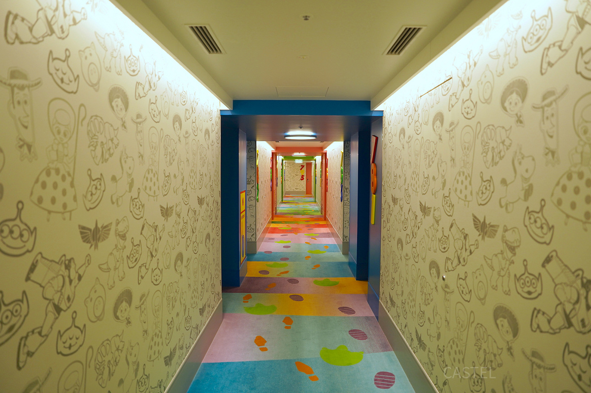 トイ・ストーリーホテルの写真映えスポット⑧：廊下