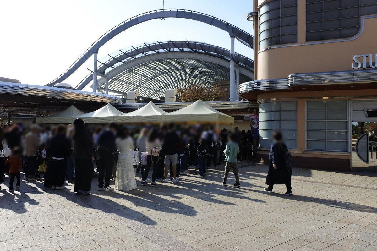 USJの手荷物検査の待ち列