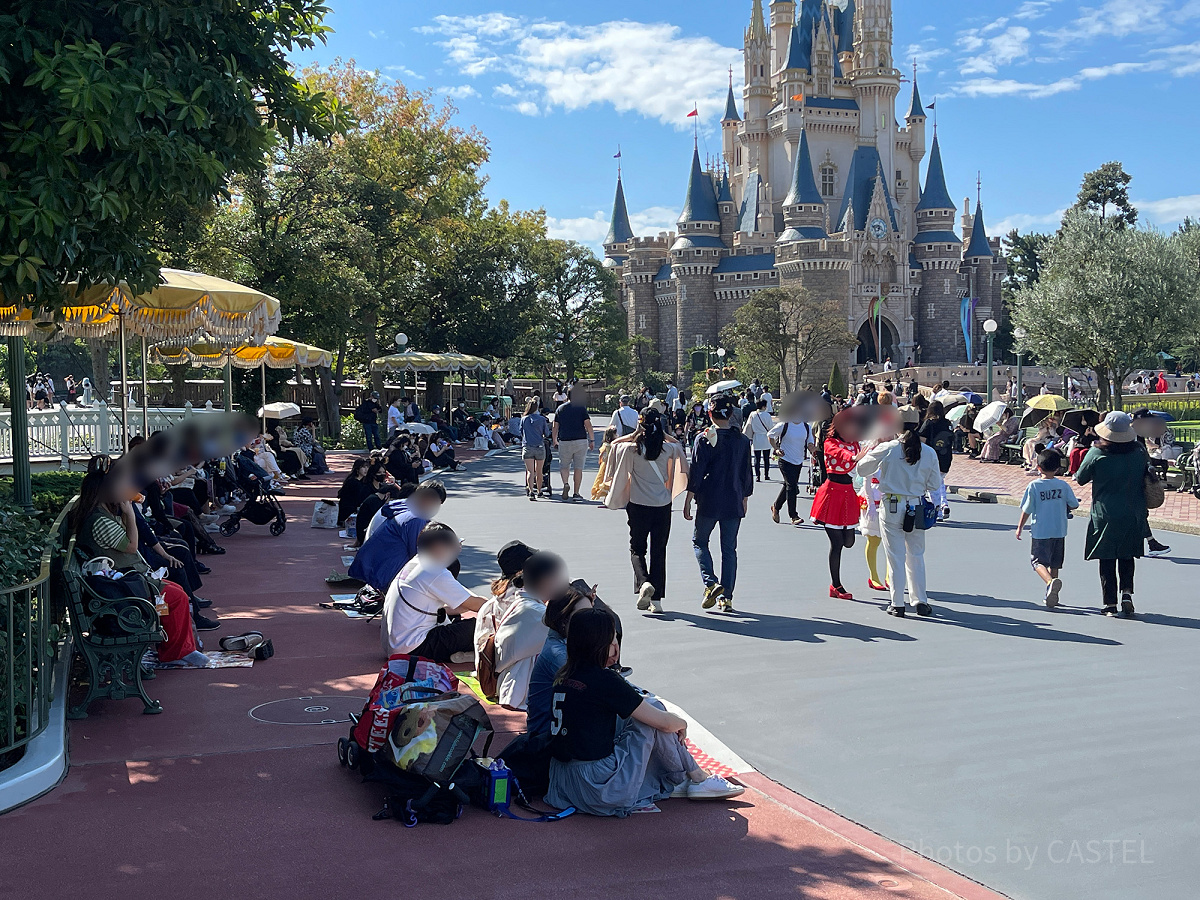 スプーキー“Boo!”パレード待ちの様子 2022年10月1日(土)9時30分ごろ