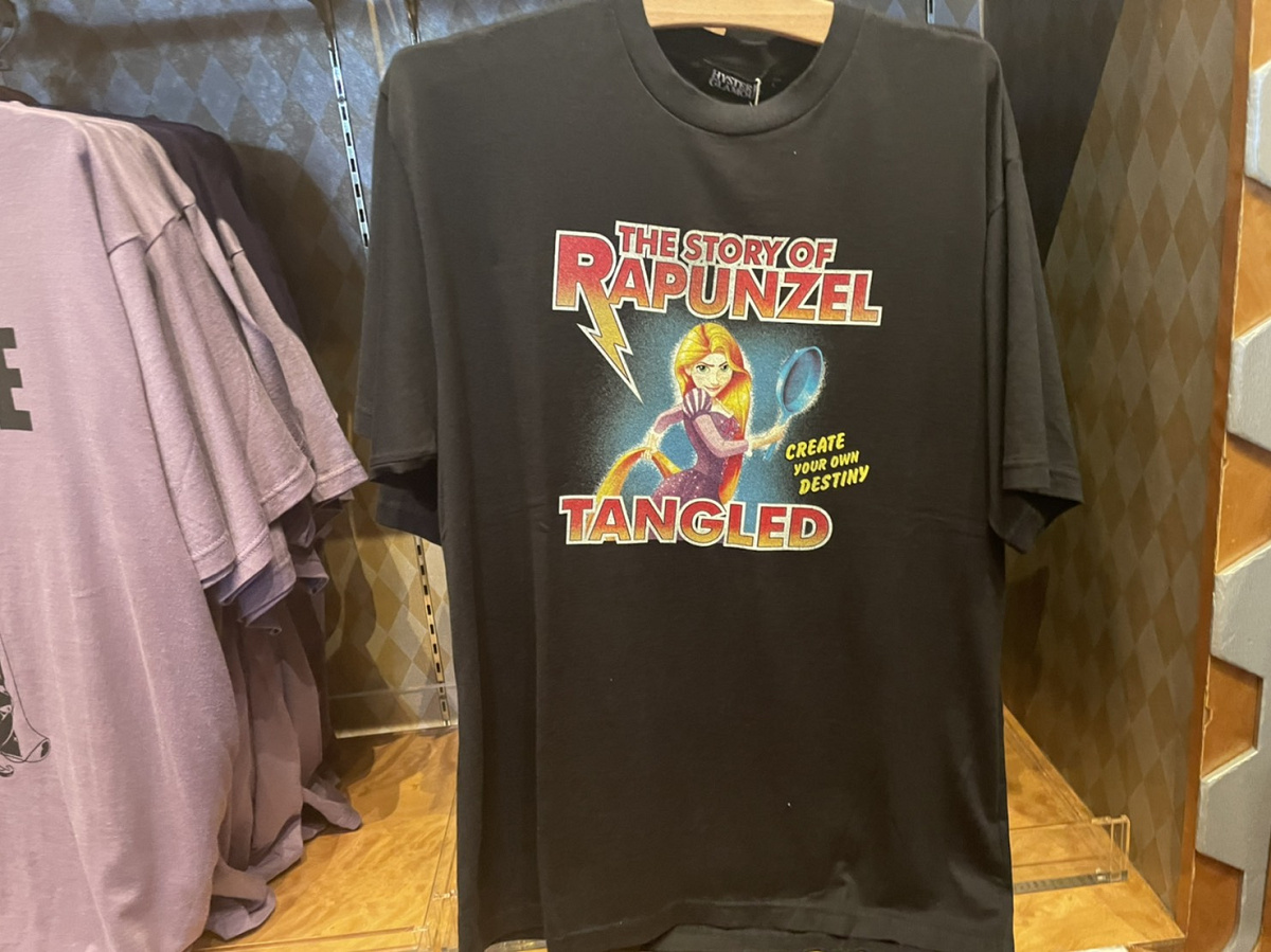 ラプンツェルtシャツ ブラック キャステル Castel ディズニー情報