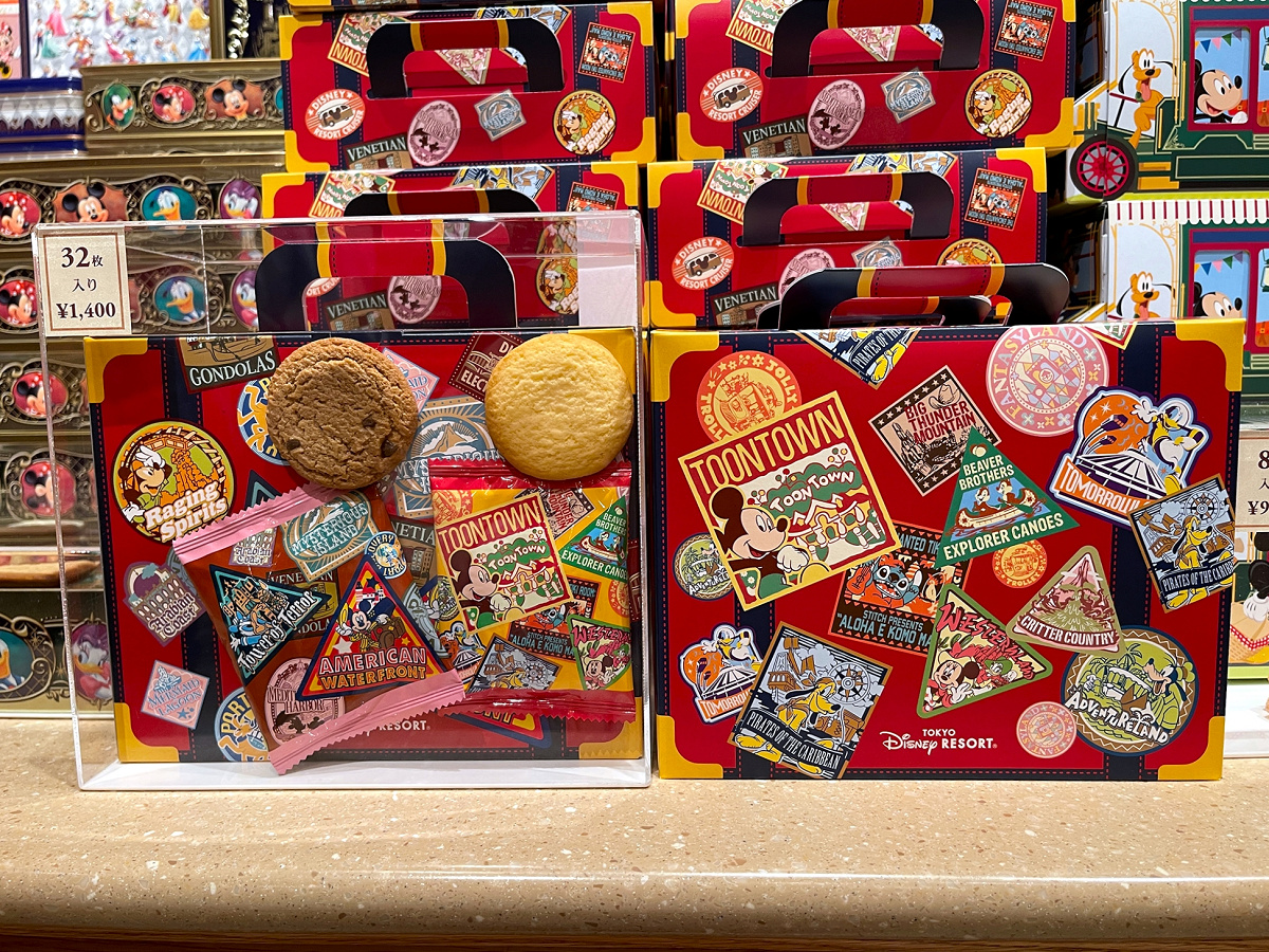 トラベルバッグ風紙箱クッキー キャステル Castel ディズニー情報