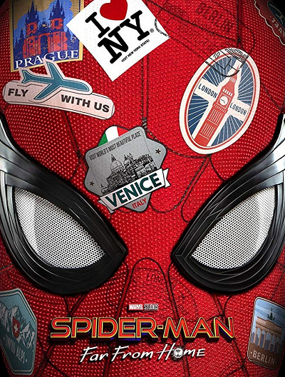 『スパイダーマン：ファーフロムホームの海外版ポスター』