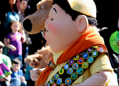 海外ディズニーでは、ラッセルに会えることも。