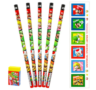 消しゴム付き2B鉛筆セット