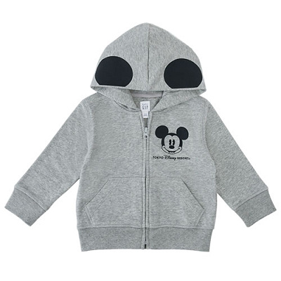 【ディズニー×GAP】ベビーパーカー(グレー)