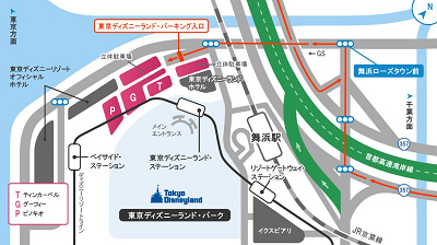 ディズニーランドの駐輪場