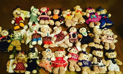 ダッフィーとシェリーメイのぬいぐるみ