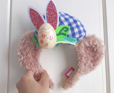 オリジナルデコレーションのダッフィーカチューシャ