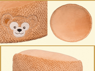 ダッフィーのビーズクッション(ディテール)