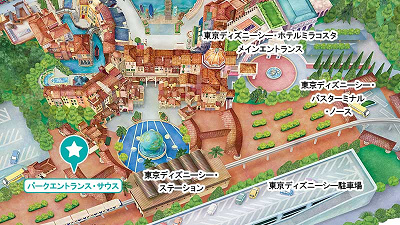ディズニーランドホテル、アンバサダーホテル宿泊者用のエントランス