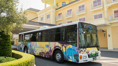 セレブレーションホテルの特徴②:無料シャトルバス(ウィッシュ&ディスカバー・シャトル)