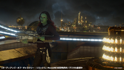 身体能力の高いガモーラ