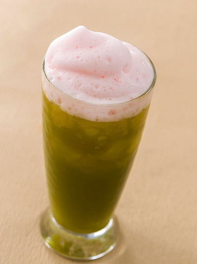 グリーンティーの焼酎カクテル