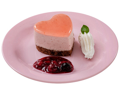 ハートのストロベリームース