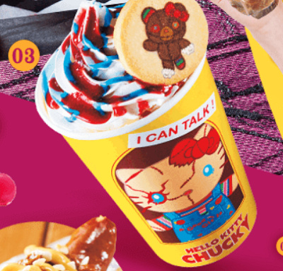 ハローキティ・チャッキー・デザート・ドリンク