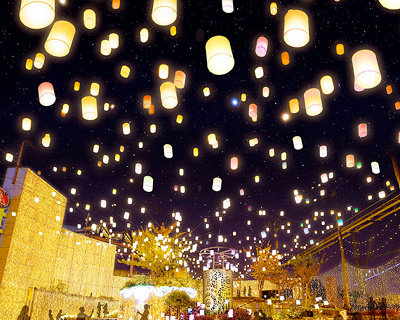 ひらかたパークのイルミネーション