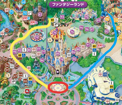 ジャンボリミッキー!のパレードルート