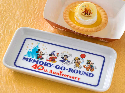 レモンタルト、スーベニアプレート付き