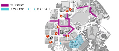 【⑨の位置】2025年ハロウィーン・ホラーナイトの更衣室