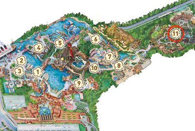 フェアリー・ティンカーベルのビジーバギー前のワゴンの場所